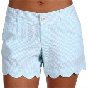 Lilly Pulitzer Buttercup seersucker shorts